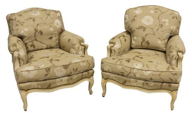 (2) FRENCH LOUIS XV STYLE BERGERES