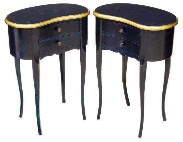 (PAIR) FRENCH LOUIS XV STYLE PAINTED