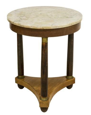 FRENCH EMPIRE STYLE MARBLE-TOP