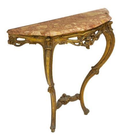 FRENCH LOUIS XV STYLE MARBLE-TOP