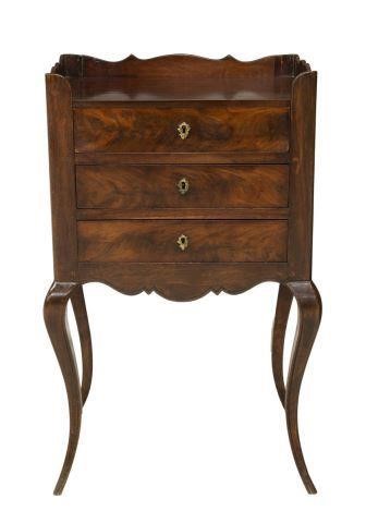 FRENCH LOUIS XV STYLE MAHOGANY NIGHTSTANDFrench