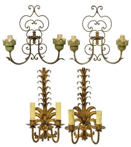  2 PAIR ITALIAN WALL SCONCES OF 3bed41