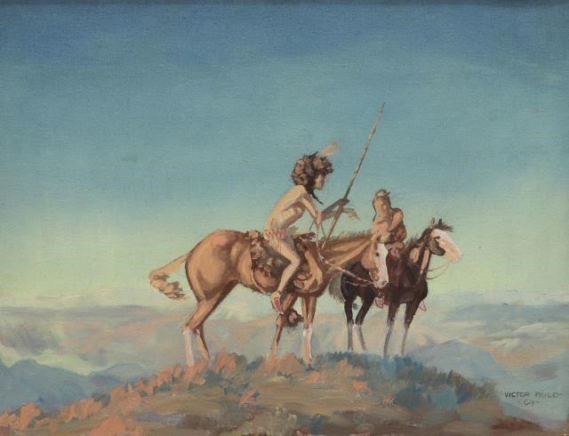 VICTOR AULD NATIVE AMERICAN WESTERN
