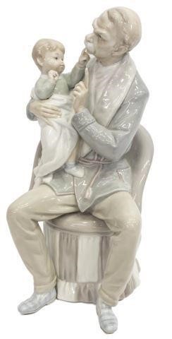 LLADRO PORCELAIN FIGURE, MAN WITH