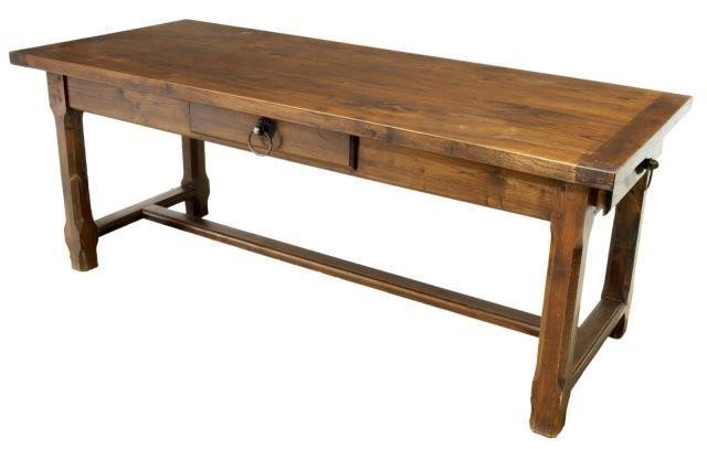 FRENCH OAK FARMHOUSE WORK TABLE 3bedb7