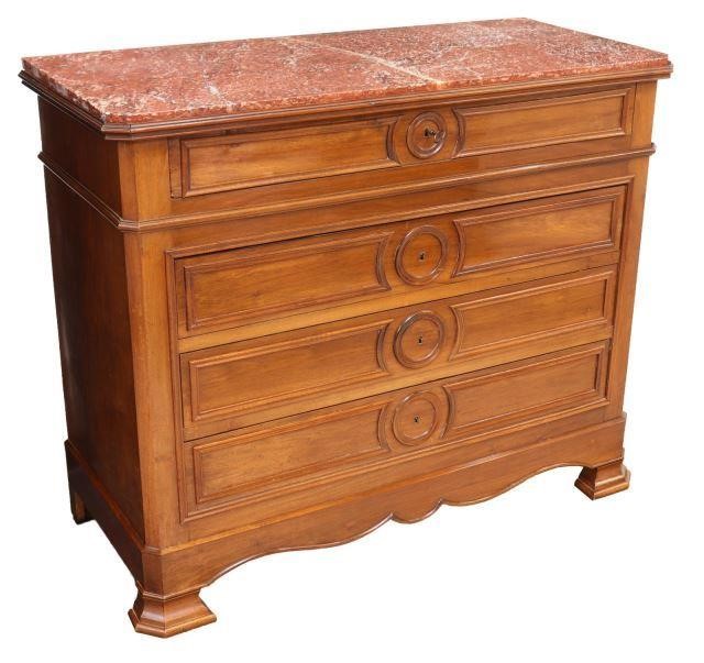 FRENCH LOUIS PHILIPPE MARBLE TOP