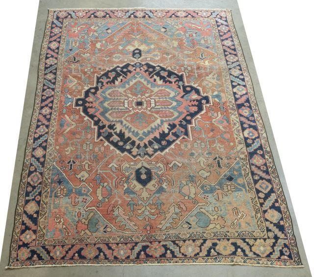 HAND-TIED PERSIAN SERAPI RUG, 11'