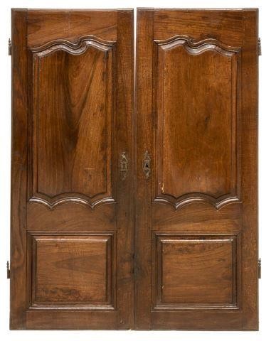 (2) ARCHITECTURAL WOOD ARMOIRE