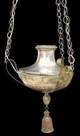 SILVER-TONE CENSER FASHIONED AS