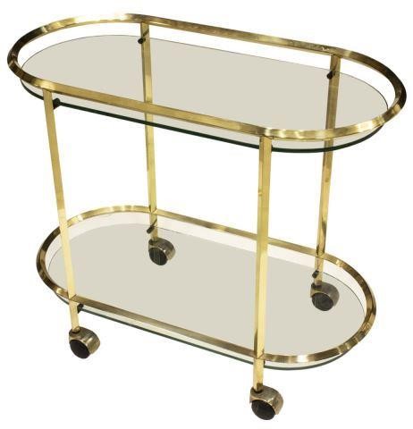 ITALIAN MODERN GILT METAL TWO TIER 3beee0