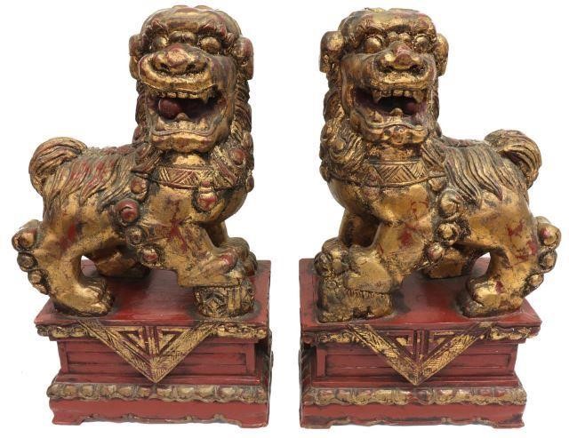 (2) CHINESE CARVED RED LACQUER