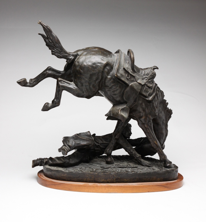 AFTER FREDERICK REMINGTON BRONZE.