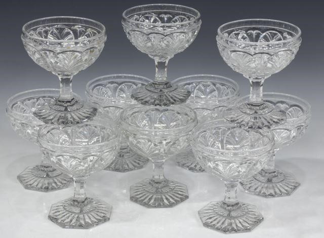 (10) BACCARAT COLORLESS CRYSTAL
