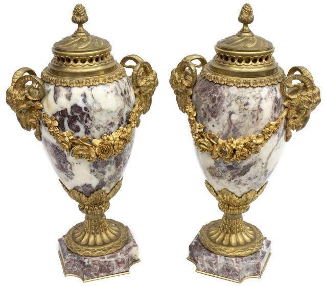 2 ANTIQUE FRENCH GILT BRONZE  3bf0b8