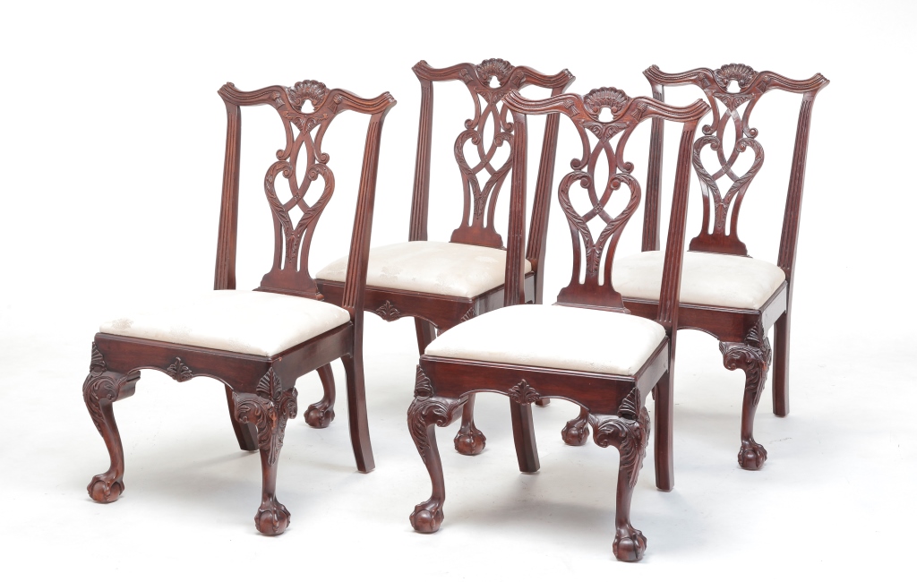 FOUR AMERICAN HENREDON SIDE CHAIRS  3bf0b3