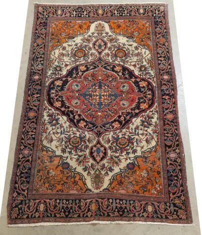 HAND-TIED PERSIAN FARAHAN RUG,