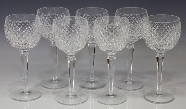  6 WATERFORD ALANA CRYSTAL WINE 3bf18a