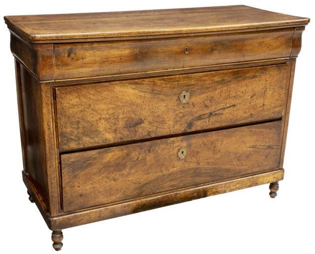 FRENCH CHARLES X WALNUT THREE DRAWER 3bf1ae