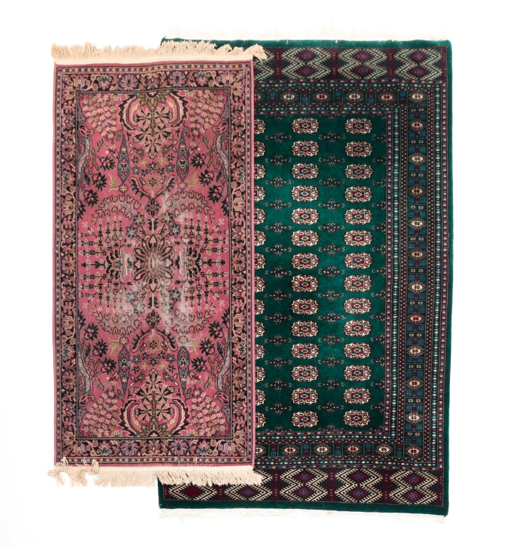 TWO AREA RUGS. Twentieth century.