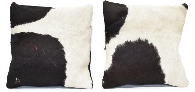  PR DECORATIVE BLACK WHITE COWHIDE 3bf211