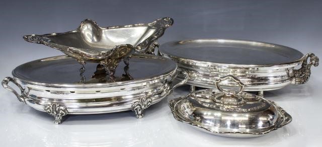 (4) CONTINENTAL SILVERPLATE TABLEWARE