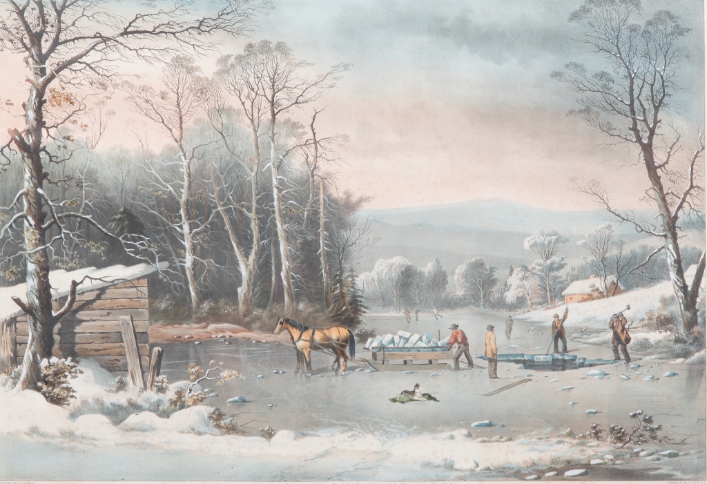 CURRIER AND IVES PRINT WINTER 3bf3de