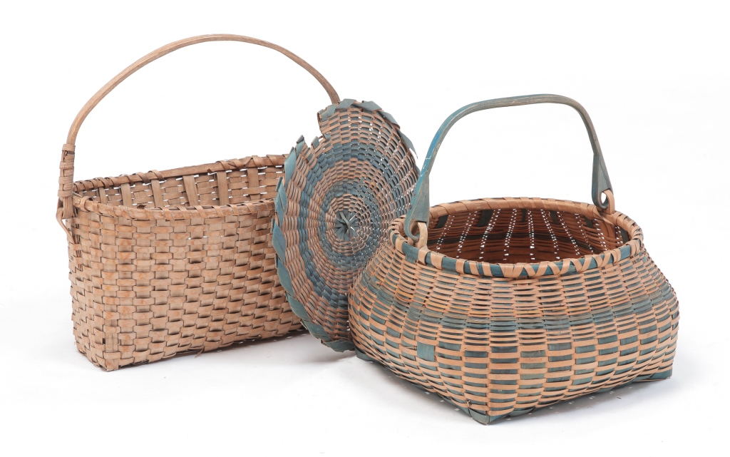 TWO AMERICAN BASKETS Early 20th 3bf3ef