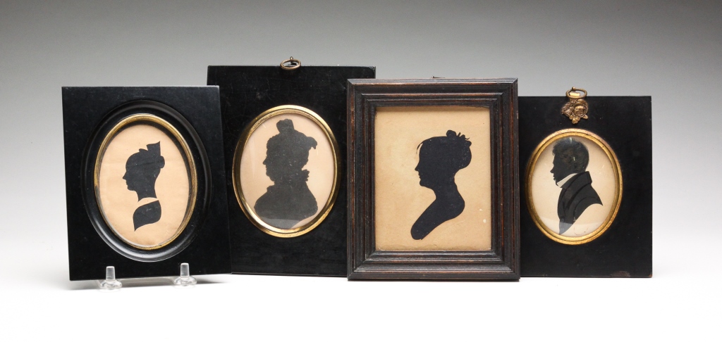 FOUR SILHOUETTES INCLUDING PEALE 3bf401