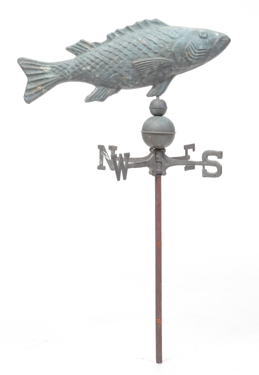 FISH WEATHERVANE WITH DIRECTIONAL  3bf426