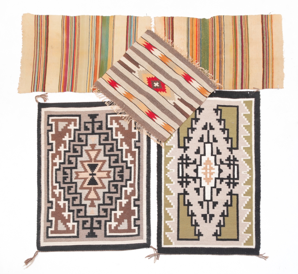 FIVE NAVAJO AND SOUTHWEST TEXTILES  3bf482