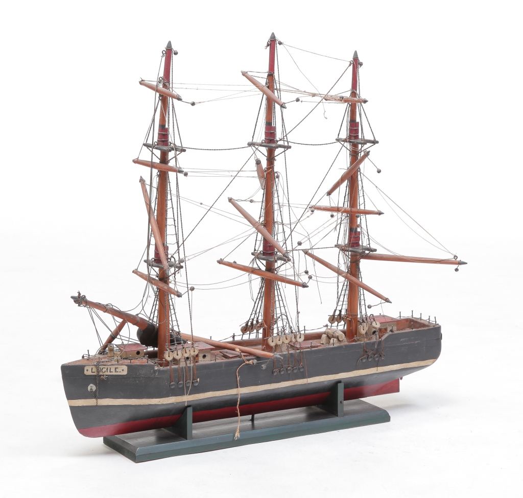 AMERICAN SAILING SHIP MODEL LUCILE  3bf4e8