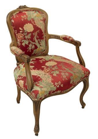 LOUIS XV STYLE UPHOLSTERED FAUTEUIL 3bf558