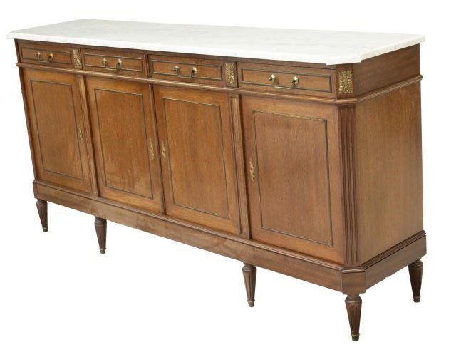 FRENCH LOUIS XVI STYLE MARBLE TOP 3bf559