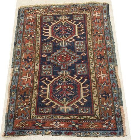 HAND-TIED PERSIAN KARJANA RUG 4'.25"