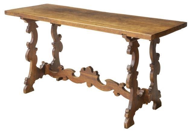 SPANISH BAROQUE STYLE WALNUT CONSOLE 3bf5c2