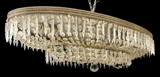 LARGE ITALIAN CRYSTAL 12-LIGHT