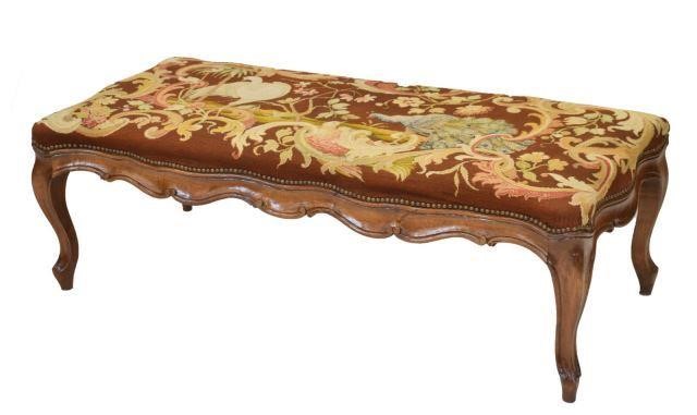 FRENCH LOUIS XV STYLE NEEDLEPOINT 3bf627