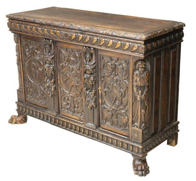 ITALIAN RENAISSANCE REVIVAL OAK 3bf63c