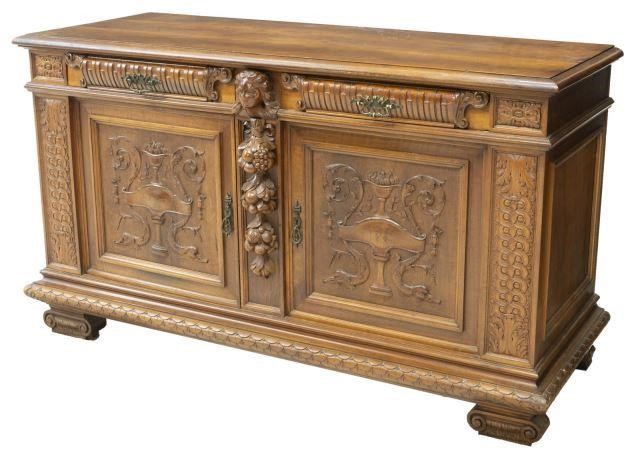 ITALIAN RENAISSANCE REVIVAL WALNUT