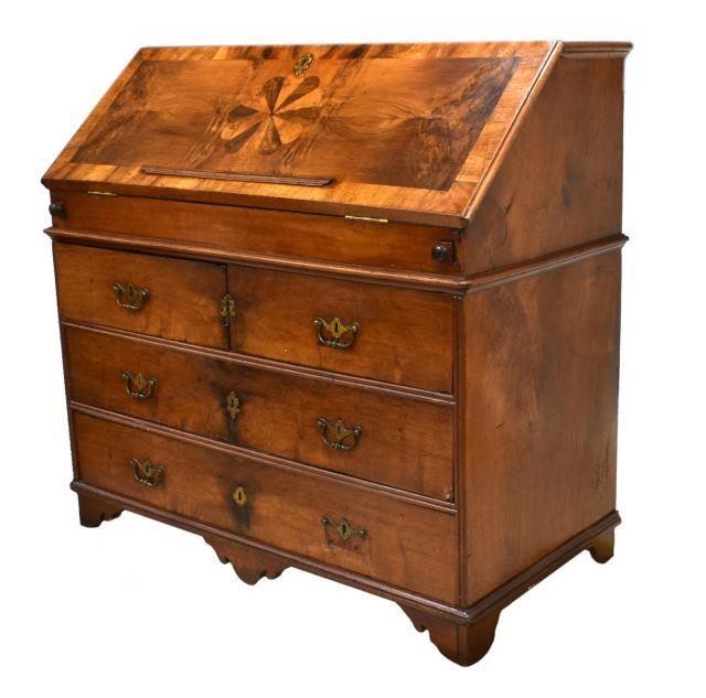 FRENCH MARQUETRY FALL FRONT BUREAU