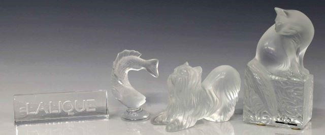  4 COLLECTION OF LALIQUE CRYSTAL 3bf683