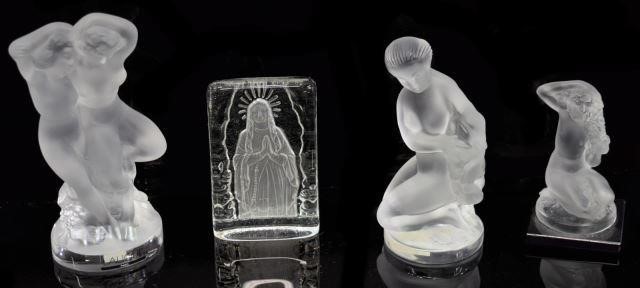  4 LALIQUE OTHER ART CRYSTAL 3bf68c