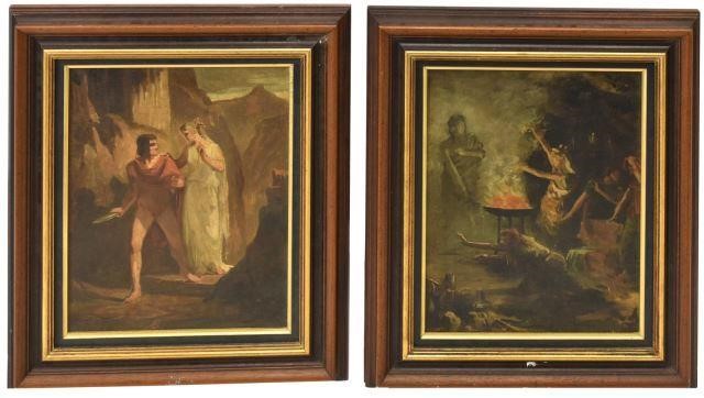  2 FRAMED DECORATIVE NEOCLASSICAL 3bf699