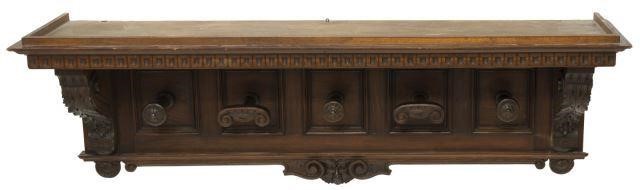 ITALIAN RENAISSANCE REVIVAL WALNUT