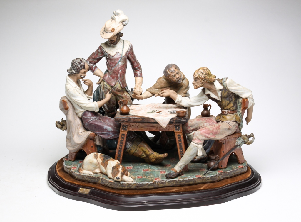 LARGE SPANISH LLADRO TAVERN SCENE