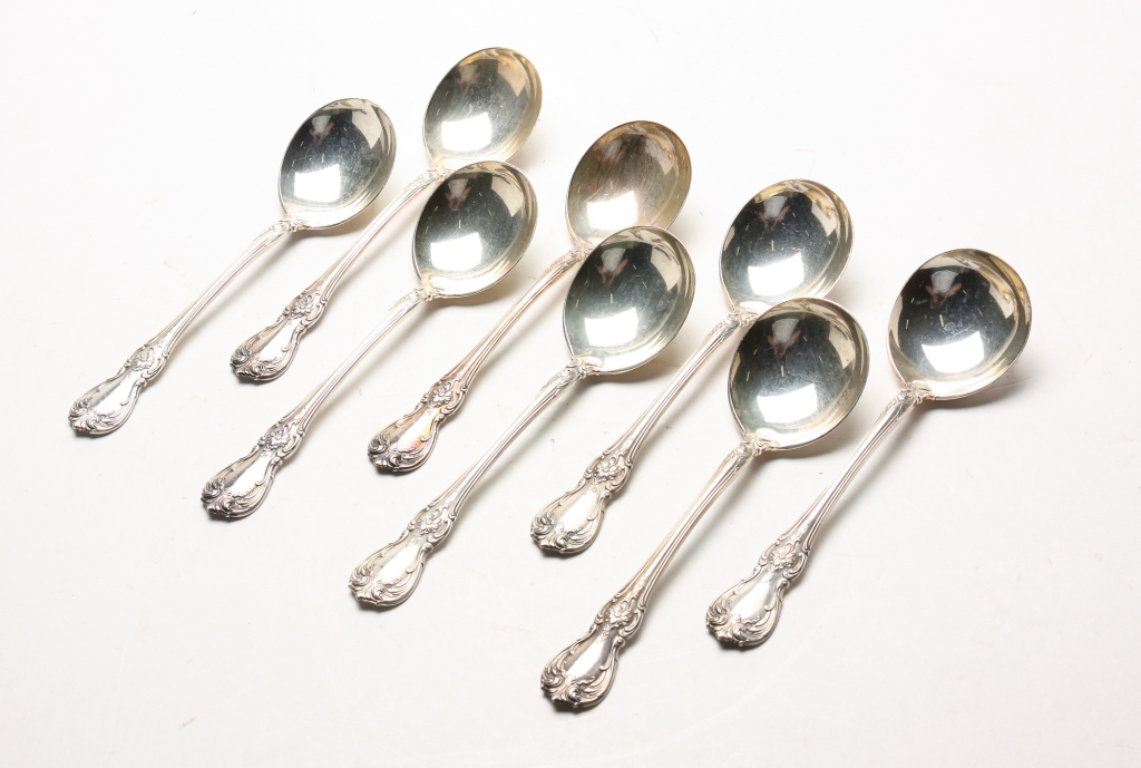 EIGHT TOWLE "OLD MASTER" STERLING