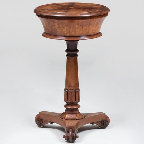 WILLIAM IV MAHOGANY LADIES WORK 3bd12a