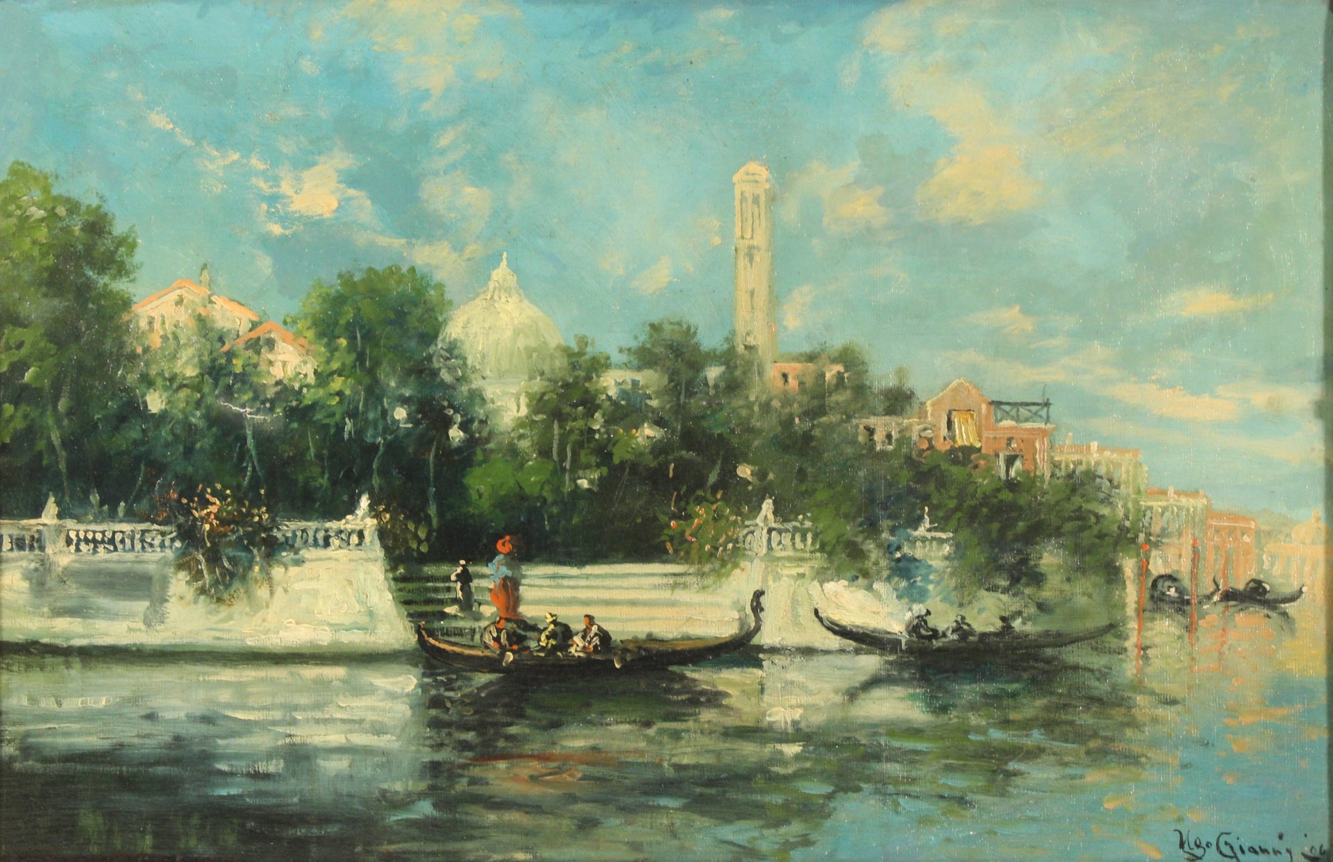GIANNI (20TH CENTURY). Oil on canvas.