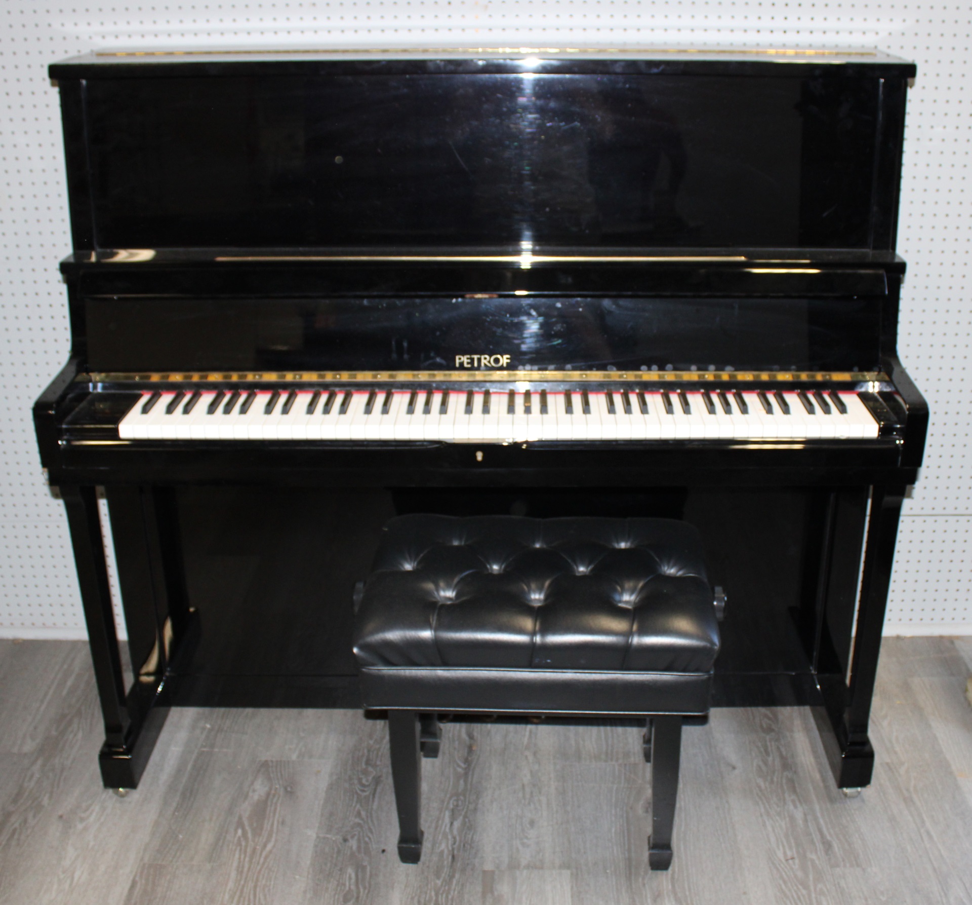 PETROF EBONIZED UPRIGHT PIANO SERIAL 3bd1c8