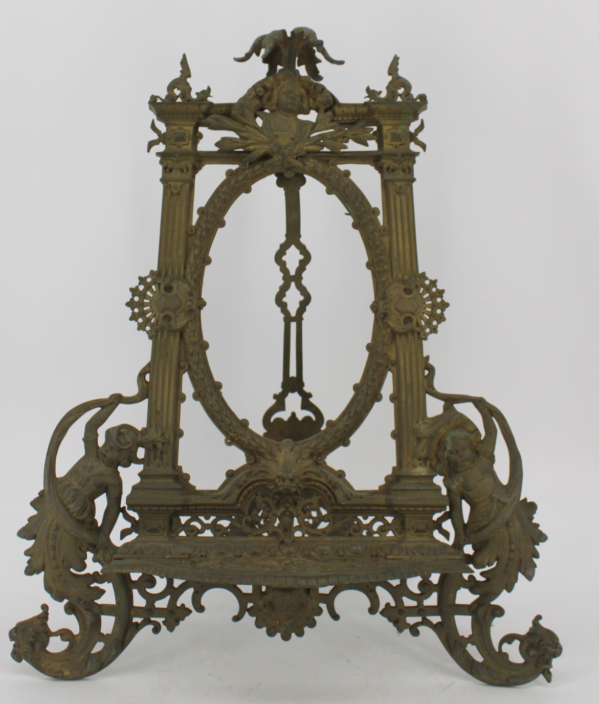 VICTORIAN ORNATE BRONZE MUSIC STAND  3bd1cc